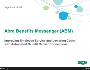Sage HRMS Benefits Messenger Recorded Demo