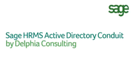 Sage HRMS Active Directory Conduit by Delphia Consulting