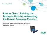 Best In Class: Building the Business Case for Automating the Human Resource Function
