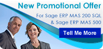 Promotional Offer for Sage ERP MAS 200 SQL and Sage ERP MAS 500
